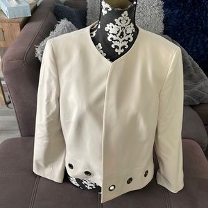 JONES STUDIO SEPERATES NWT Cream Color Blazer Jacket Size Large